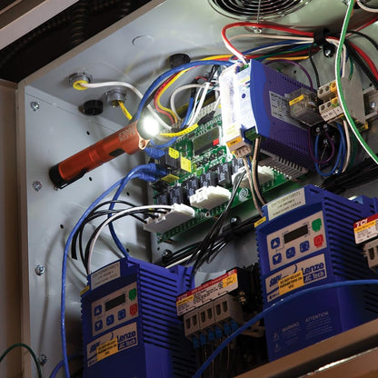 Klein Tools 56040 Magnetic LED Flashlight, 350 Lumen Rechargeable Flashlight, Twist Focus, Laser Pointer, Hands-Free, USB Charging Cable, for Work and Outdoor