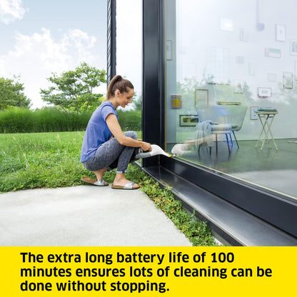 Kärcher WV 6 Electric Window Vacuum Squeegee 11" - Cleans Showers, Mirrors, Glass, and Countertops - Electric Squeegee