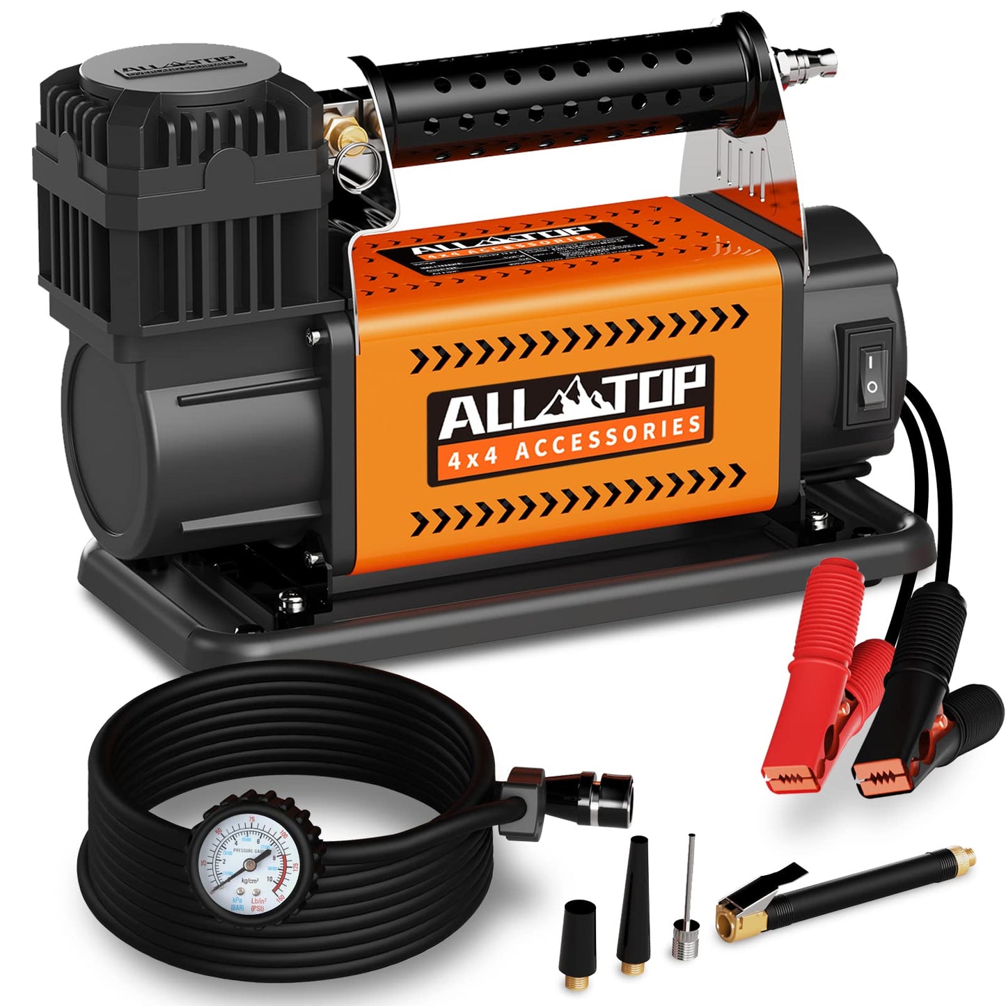 ALL-TOP Air Compressor Kit, 12V Portable Inflator 7.06CFM, Offroad Air Compressor for Truck ,Air Pump for Car Heavy Duty, Max 150PSI for SUV 4x4 Vehicle RV Tire