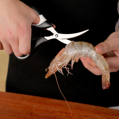 OMDAR Kitchen Scissors All Purpose 3 Pack - Heavy Duty Stainless Steel Cooking Shears for Cutting Meat, Food, Fish, Poultry Multipurpose Sharp Sissors for Dishwasher Safe