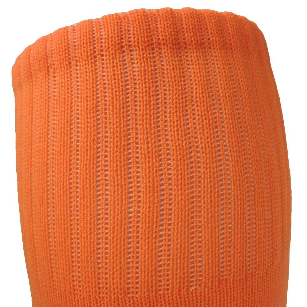 Fitliva Baseball Socks Orange Tube Socks for Sports Meeting Bulk Team (12Pack-Neon Orange)