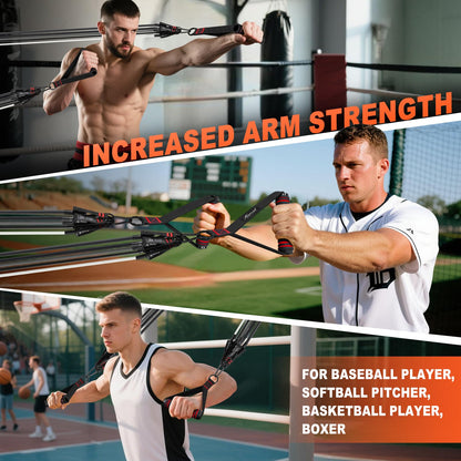 HPYGN Resistance Band, Exercise Bands with Handles, Workout Bands, Fitness Bands with Door Anchor and Ankle Straps, for Heavy Resistance Training, Physical Therapy, Shape Body, Yoga, Home Workouts Set