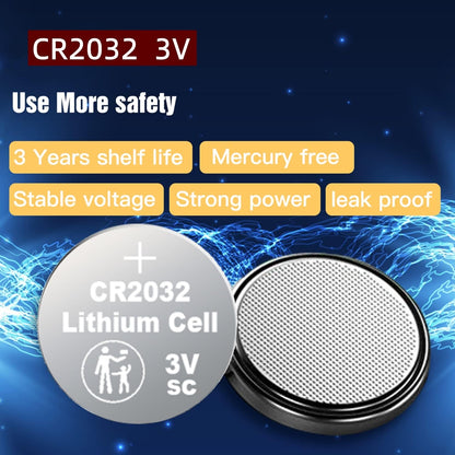 Nightkonic 50 pcs Pack - CR2032 Battery 3v Lithium Button Cell Coin 2032 Battery
