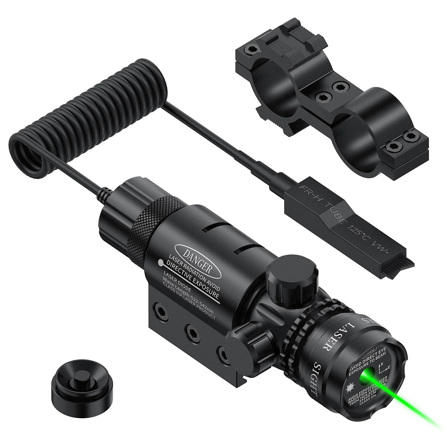 Feyachi GL-6 Tactical Green Laser Sight with Picatinny Rail Mount and Barrel Mount Include Pressure Switch