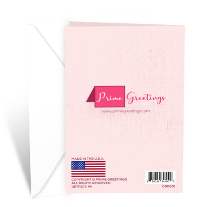 Prime Greetings Sister Mother's Day Card, Made in America, Eco-Friendly, Thick Card Stock with Premium Envelope 5in x 7.75in, Packaged in Protective Mailer