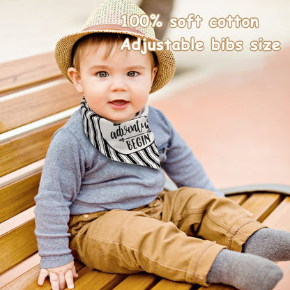 Fvntuey Baby Shower Gifts, Baby Boy Gifts Basket Includes Newborn Blanket Baby Lovey Security Blanket Wooden Rattle Toy, Funny Baby Bibs Socks & Greeting Card - Baby Gift Set Newborn Shower Basket