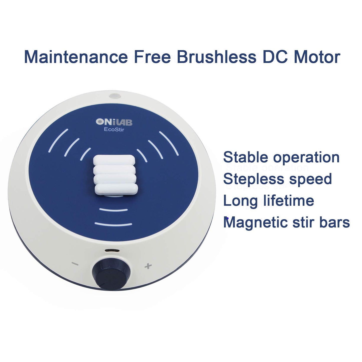 ONiLAB Magnetic Stirrer with 4PCS Stir Bars，Magnetic Mixer with Stirring Capacity 3000ml (No Heating)