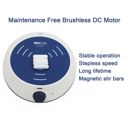ONiLAB Magnetic Stirrer with 4PCS Stir Bars，Magnetic Mixer with Stirring Capacity 3000ml (No Heating)