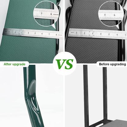 KVR Upgraded Garden Kneeler and Seat with Thicken & Widen Soft Kneeling Pad,Heavy Duty Foldable Gardener Stool with 2 Tool Pouches,Gardening Gifts for Women Mom Men Seniors¡­…