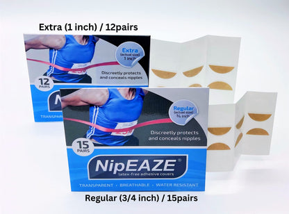 NipEaze - The Original Sports Nipple Cover - Nipple Chafing Prevention (Regular - 15pairs)