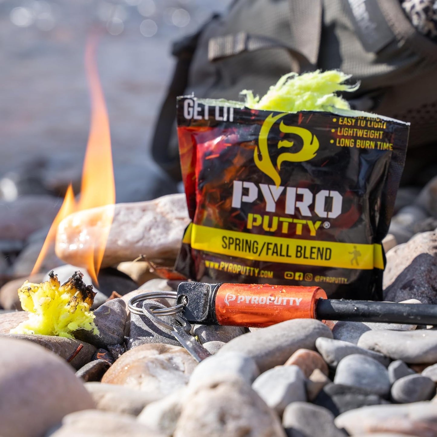 Phone Skope PYRO Putty Winter, Summer, Eco Blend, Emergency Survival Fire Starter (2 oz - One Can, Ultra-LITE 30°F - 100°F)