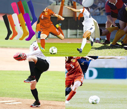 Fitliva Baseball Socks Orange Tube Socks for Sports Meeting Bulk Team (12Pack-Neon Orange)