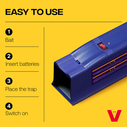 Rat Zapper Classic RZC001-4 Indoor Electronic Mouse and Rat Trap - 1 Electric Trap