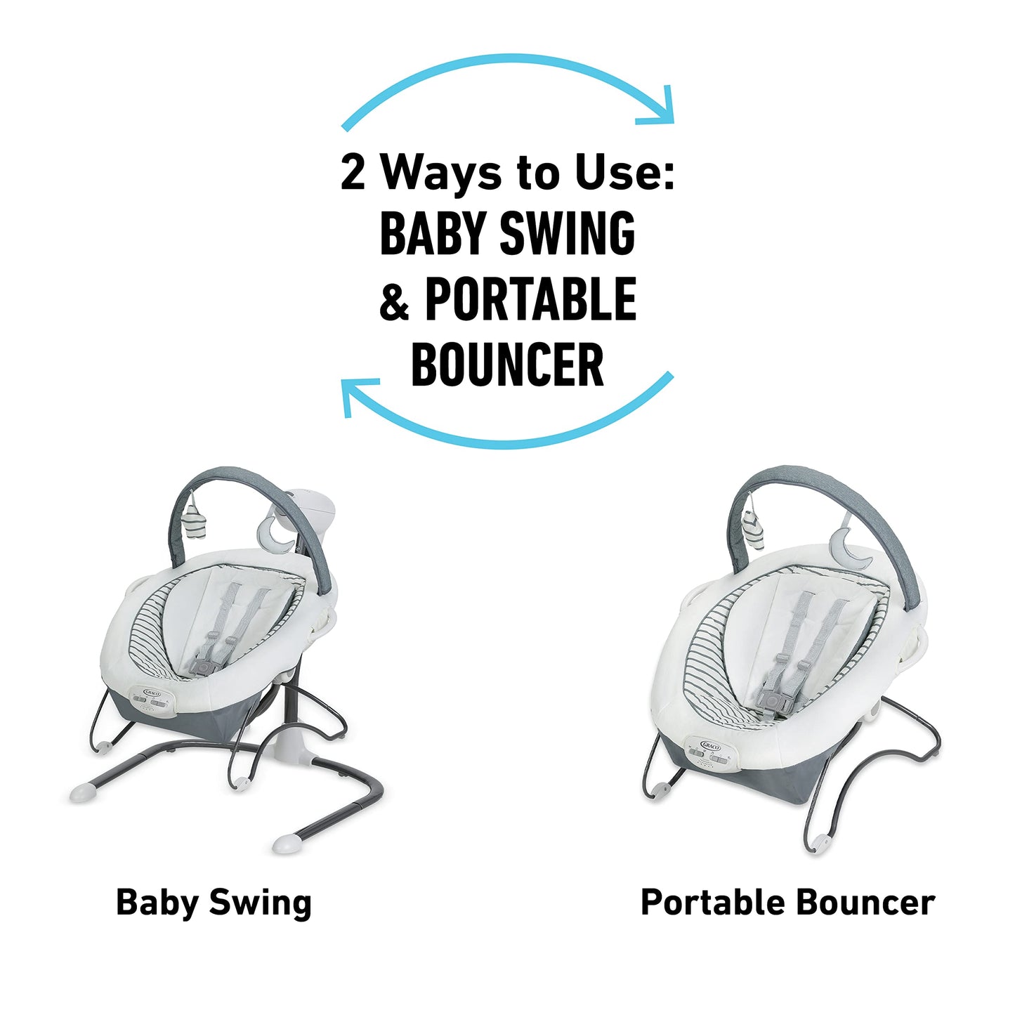 Graco Soothe 'n Sway LX Baby Swing with Portable Bouncer