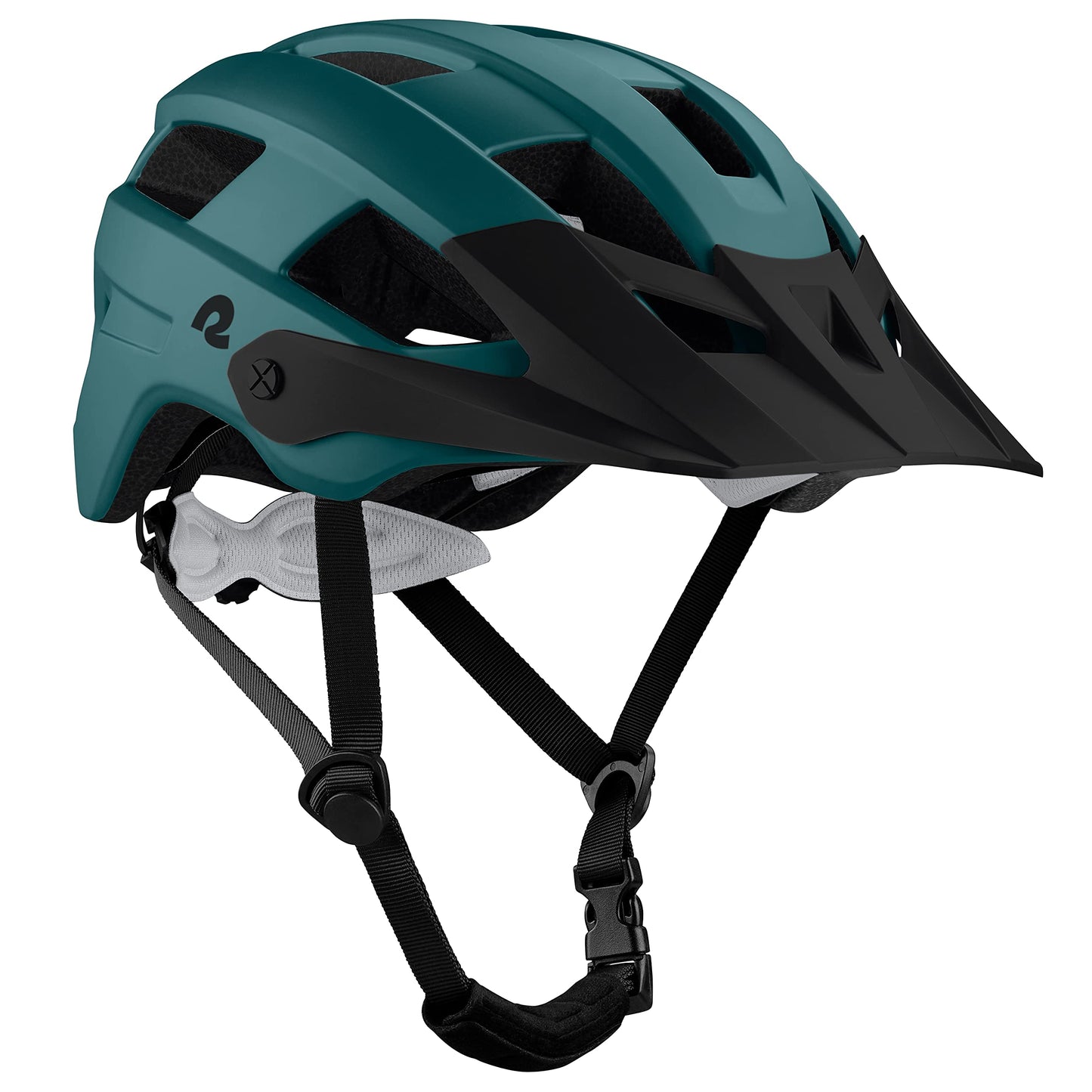 Retrospec Rowan Mountain Bike Helmet with Adjustable ErgoKnob Fit System - 14 Ventilation Ports, Removable Visor & EPS Foam Interior - Lightweight MTB Protection