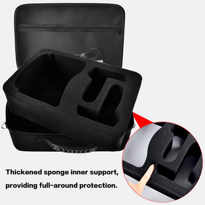 Hard Carrying Case for Meta Quest 3/ Quest 3S/ for Oculus Quest 2 All-in-One VR Gaming Headset and Touch Controllers, Travel Storage Bag with Silicone Face Cover & Lens Protector & Accessories - Black
