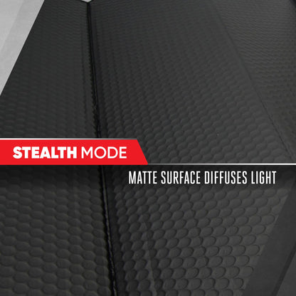 Motor Trend Windshield Sunshade for Car, Truck & SUV, Black - Folding Sun Shade for Front Window, Auto Sun Visor Heat Protection, UV Rays Blocker (58 x 24 Inch)