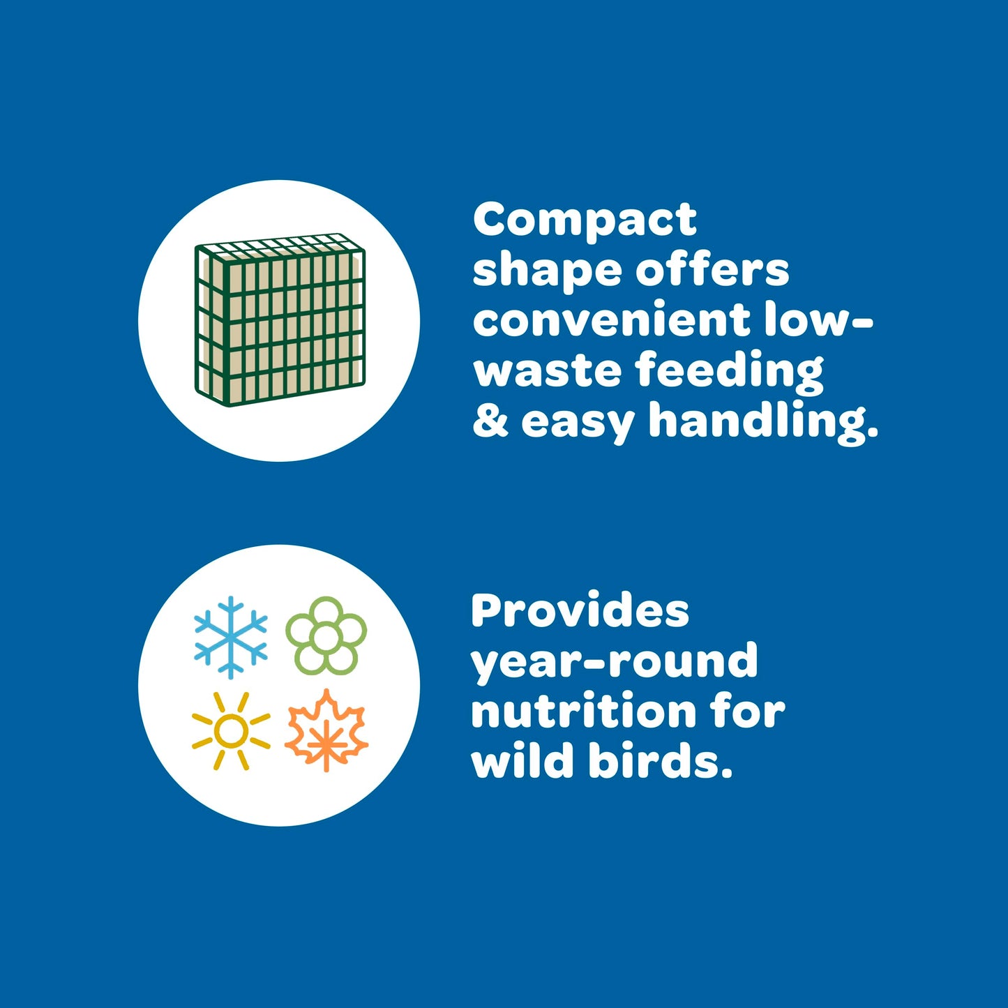 Kaytee Wild Bird Gourmet Seed Cake For Cardinals, Chickadees, Juncos, Titmice, Woodpeckers and More, 2 Pounds