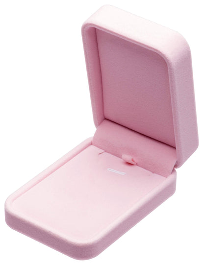 Giftop Classic Velvet Jewelry Gift Box Case for Necklace Pendant (Pink)
