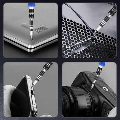 ORIA Precision Screwdriver Set, 61 in 1 Small Screwdriver Set with 57 Precision Bits, Portable Repair Tool Kit, Magnetic Screw Driver Kit with Extension Rod for Smartphone, PC, Watch,Toys, Blue