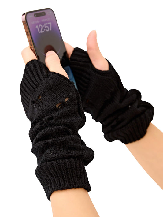 OTPEH Arm Warmers Fairy Grunge Fingerless Punk Goth Emo Gloves Y2K Accessories Cottagecore