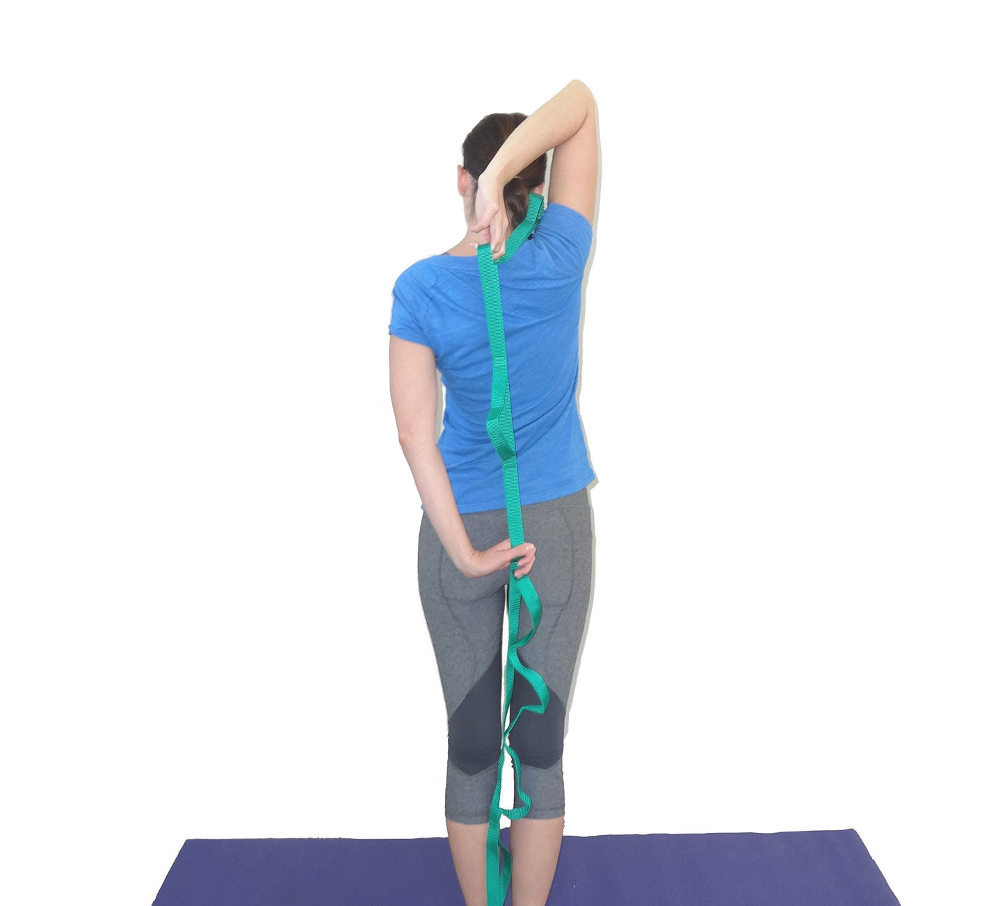 Physical Therapy Stretch Strap by Morning Sky - 10-Loop 73-inch Rehab Strap with Instructional Guide for Rehab, Stretching, Yoga.