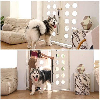 Luckyiren Upgraded Puppy Bells Dog Doorbells for Door Knob/Potty Training/Go Outside-Dog Bells for Puppies Dogs Doggy Doggie Pooch Pet Cat for Dog Lovers-Premium Quality-3 Snaps for Length Adjustment