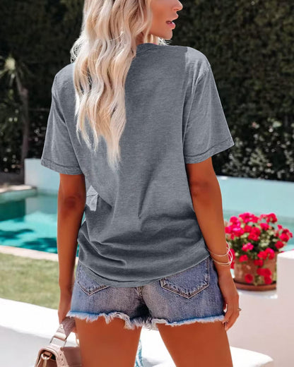 Anbech Womens Dandelion Graphic Cotton Tshirts Loose Fit Cute Paw Print Casual Tee Tops (Grey, L)