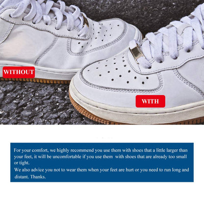 Miiooan Shoe Crease Protectors, 3 Pairs Sneaker Toe Box Wrinkle Protector Men’s 7-12/ Women’s 5-8 (2White &1Black)