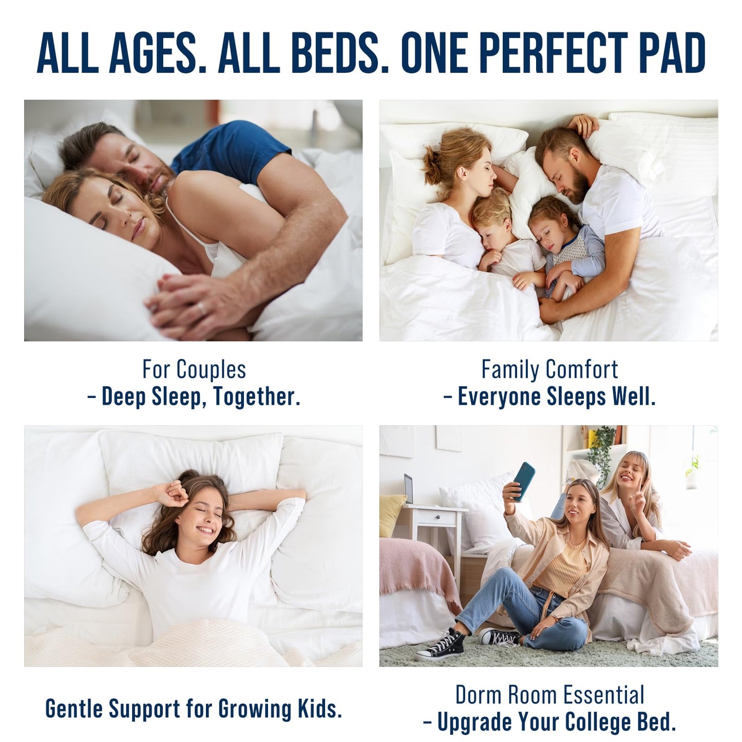 OLANLY Twin Quilted Fitted Mattress Pad, Elastic Fitted Mattress Topper, Cooling Soft Mattress Cover Stretches up to 21 Inches Deep, Machine Washable Mattress Protector (39x75 inch, White)