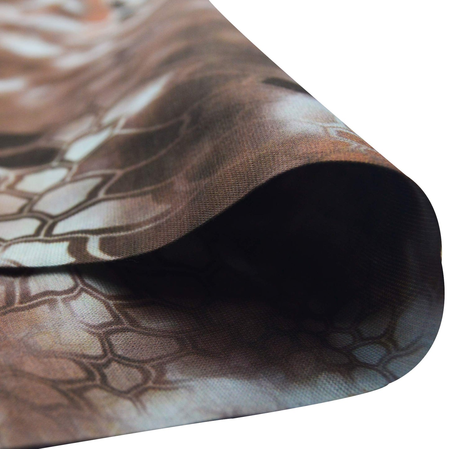 Obacle Face Mask for Sun Dust Wind Protection Breathable Seamless Face Mask Headband Bandana for Men Women Thin Neck Gaiter for Motorcycle Fishing Hunting Outdoor Sport (Python Skin Light Brown)