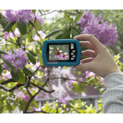 Polaroid IS048 Waterproof Instant Sharing 16 MP Digital Portable Handheld Action Camera, Teal