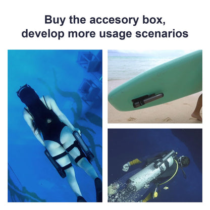 Waydoo Subnado Underwater Scooter, Thumb Controlling Sea Scooter for SUP Paddle Board, Suitable for Pool, Diving, and Snorkeling, Compact and Portable Water Scooter for Adults and Kids