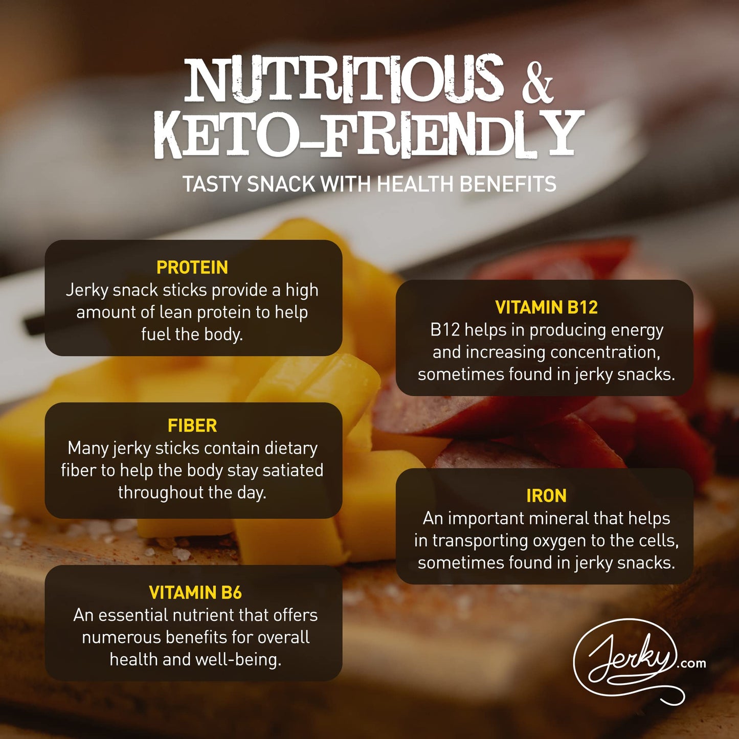 Jerky.com Gift Bag for Men | 26 Piece Meat Sticks Gift Basket with Beef Sticks, Pork, Turkey, Ham & Cheese Sticks | High Protein Snack Variety Pack | Gluten-Free Jerky Gifts for Men | Birthday Gift Basket for Him