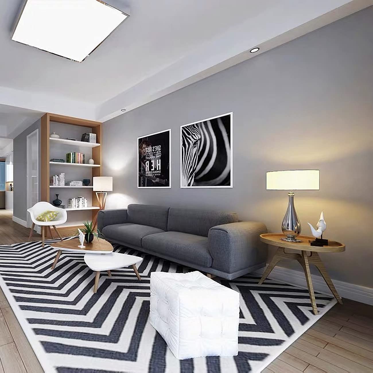 15.8" x400"Grey Wallpaper Self Adhesive Film Peel and Stick Wallpaper Grey Adhesive Paper Waterproof Removable DIY Decorative for Kitchen Cabinet Countertops Shelf Liner Upgrade Thicker