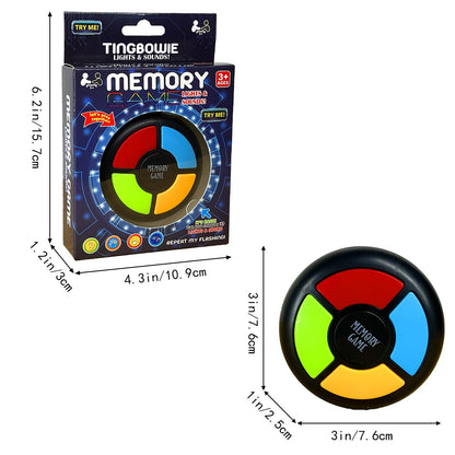 Light Up Memory Game Handheld Electronic Toys Color Memorizing Classic Board Games Quiz Game with Lights and Sounds (907) (907)