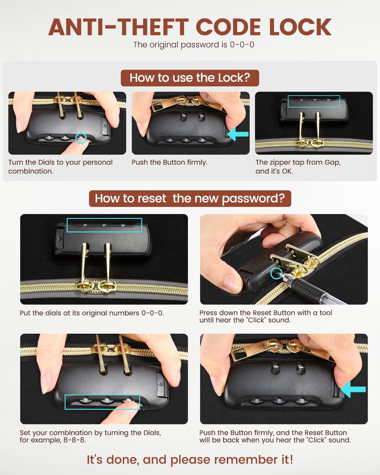 LOVEVOOK Laptop Backpack for Women, Unisex Travel Anti-theft Bag, Business Work Computer Backpacks Purse for Men, Casual Hiking Daypack with Lock, 15.6 Inch, Black-Grey