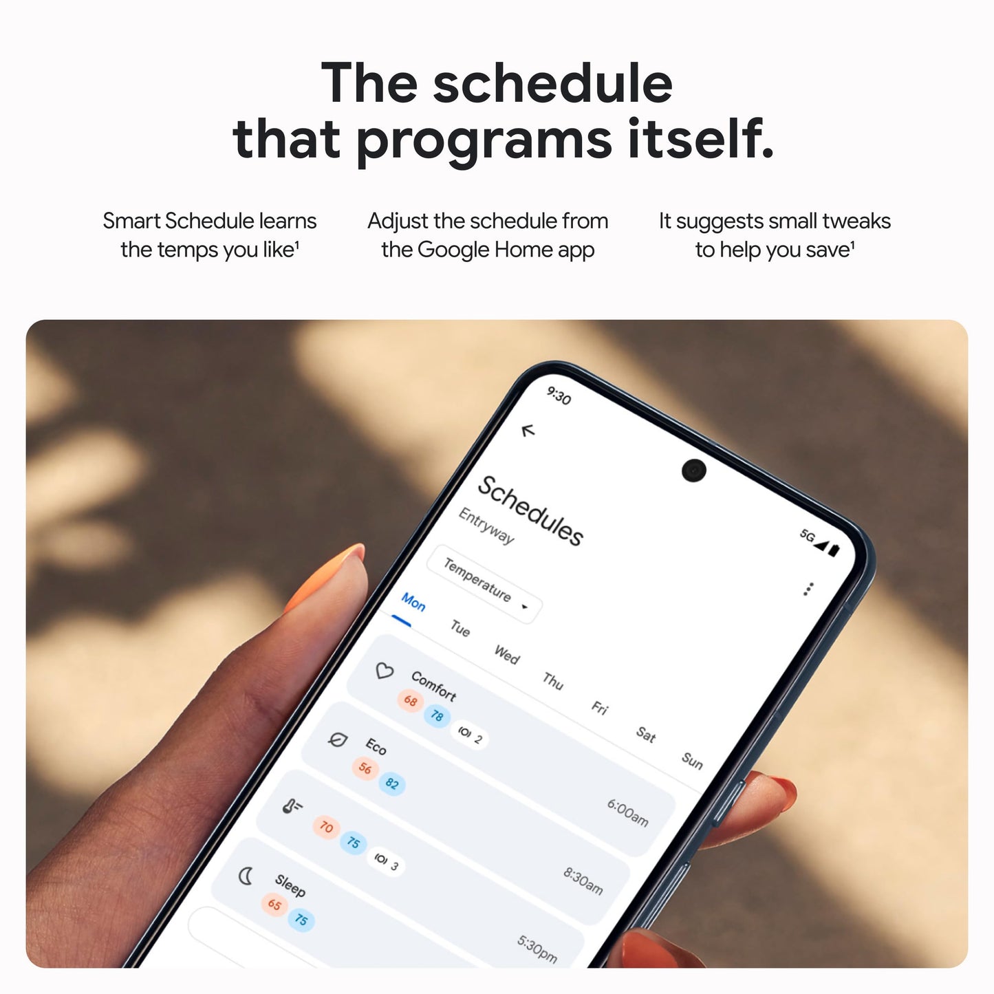 Google Nest Learning Thermostat (4th Gen, 2024) with Nest Temperature Sensor - Energy Saving Smart Thermostat - Works with Alexa, Apple HomeKit and Google Home App - Polished Gold