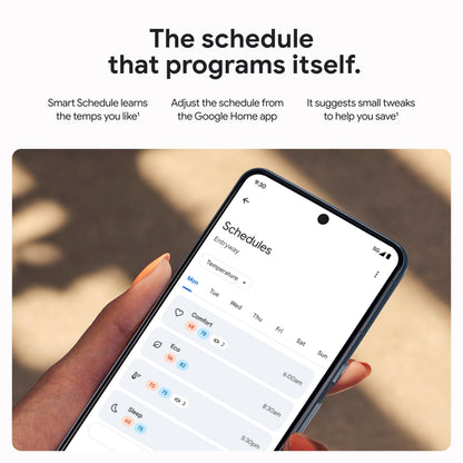Google Nest Learning Thermostat (4th Gen, 2024) with Nest Temperature Sensor - Energy Saving Smart Thermostat - Works with Alexa, Apple HomeKit and Google Home App - Polished Gold