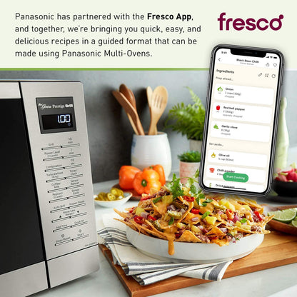 Panasonic 2-in-1 Microwave Oven with FlashXpress Broiler, Inverter Technology for Even Cooking and Smart Genius Sensor, 1000W, 1.2 cu.ft. Countertop - NN-GN68KS (Stainless Steel / Silver)