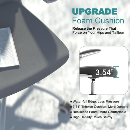 Mimoglad Office Chair, High Back Ergonomic Desk Chair with Adjustable Lumbar Support and Headrest, Swivel Task Chair with flip-up Armrests for Guitar Playing