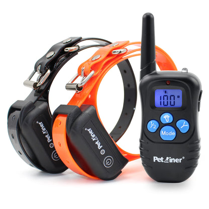Petrainer Training Collar for Dogs - Waterproof Rechargeable Dog Training E-Collar with 3 Safe Correction Remote Training Modes, Static, Vibration, Beep for Dogs Small, Medium, Large