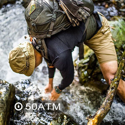 Kavie Mens Tactical Military Digital Watch, 23-in-1 Survival Multi-Functional Army Outdoors Waterproof Camouflage Sports Watches LED Electronic Wristwatches with Compass Paracord Band