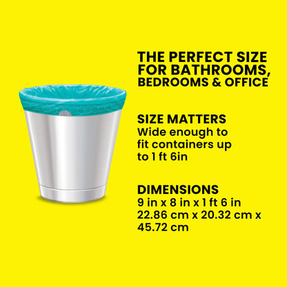 Glad Small Trash Bags 4 Gallon, Febreze Bahama Bliss Garbage Bags, Odor Resistant with Drawstring, 80 Count