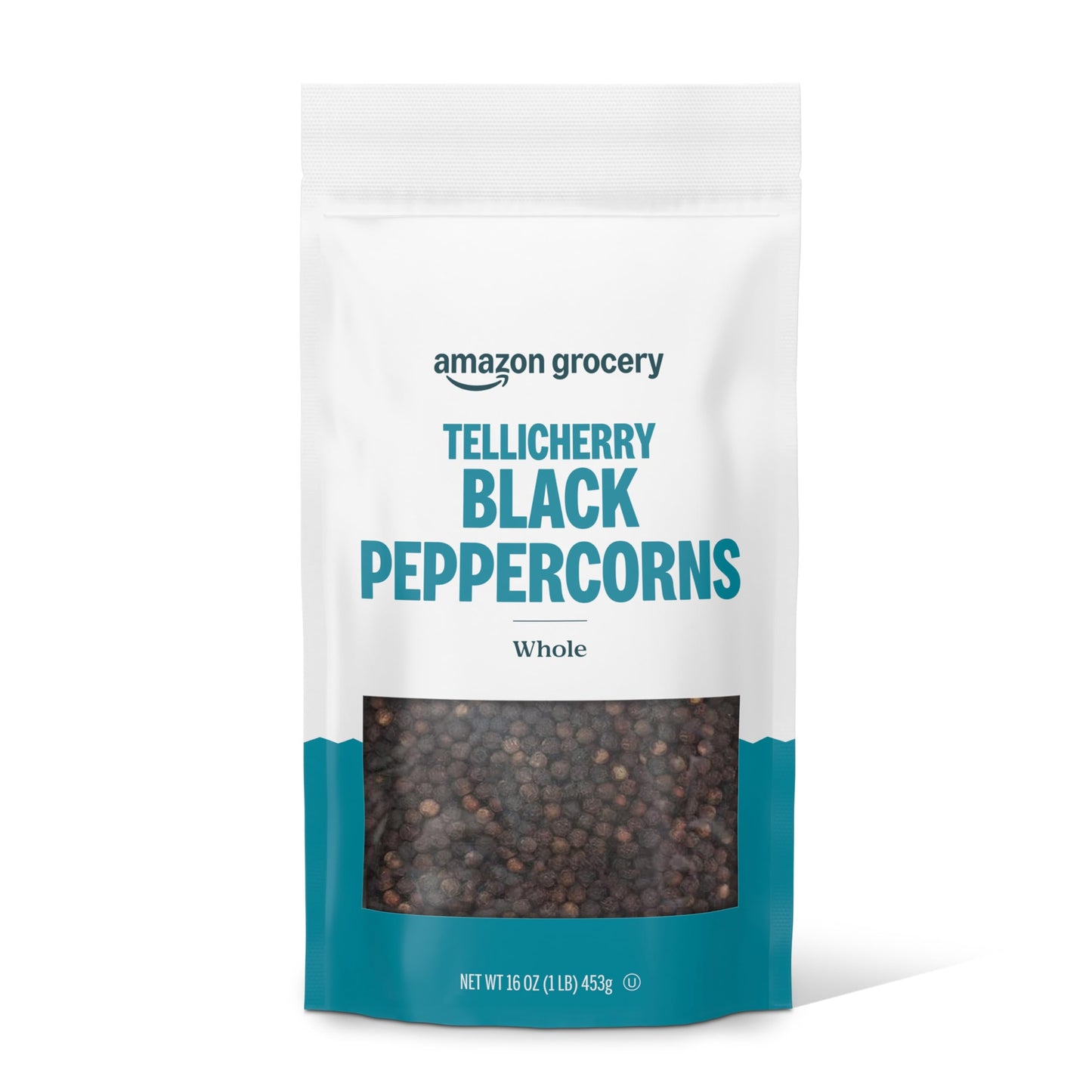 Amazon Grocery, Tellicherry Whole Black Peppercorn, 16 Oz (Previously Happy Belly, Packaging May Vary)