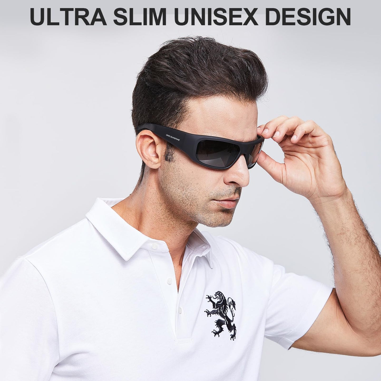 OhO Smart Glasses,Polarized Sunglasses with Bluetooth Speaker,Athletic/Outdoor UV Protection and Voice Control,Unisex