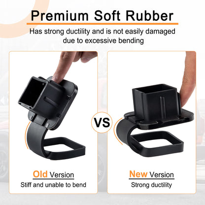 SINGARO 2 Inch Universal Flag Tow Hitch Covers, Trailer Hitch Cover Tube Plug Insert, Car Exterior Accessories, Receiver Tube Hitch Plug（2PCS American Flag）