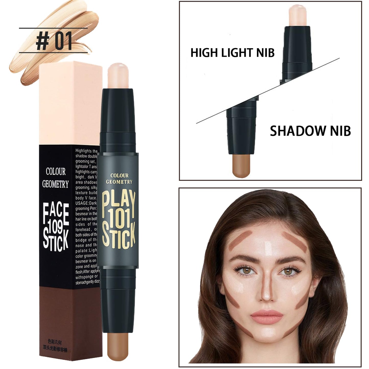 All in One Makeup Kit for Women Full Kit, Makeup Set 12 Colors Eyeshadow, Foundation & Primer, Lipsticks, Eyeliner, Mascara, Contour Stick, Brow Soap, Brush & Sponge, Make Up Gift Set for Women, Teens