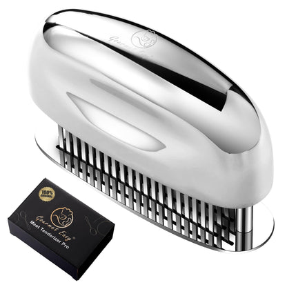 Meat Tenderizer Tool, Easy to Clean, One Piece Design - No Disassembly Needed, Ultra Sharp Needle Blades 100% Stainless Steel, Heavy-Duty Kitchen Gadgets, Meat Needle, Cooking Gadget for Tenderizing