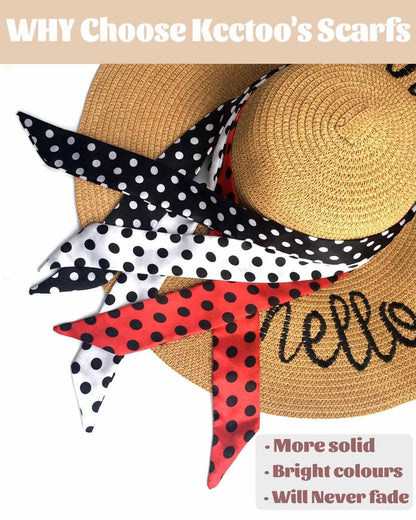 kcctoo 2/6/10Pack Scarf Bags for Women Handbag Scarfs Band Hair Neck Scarves Fashion Gifts